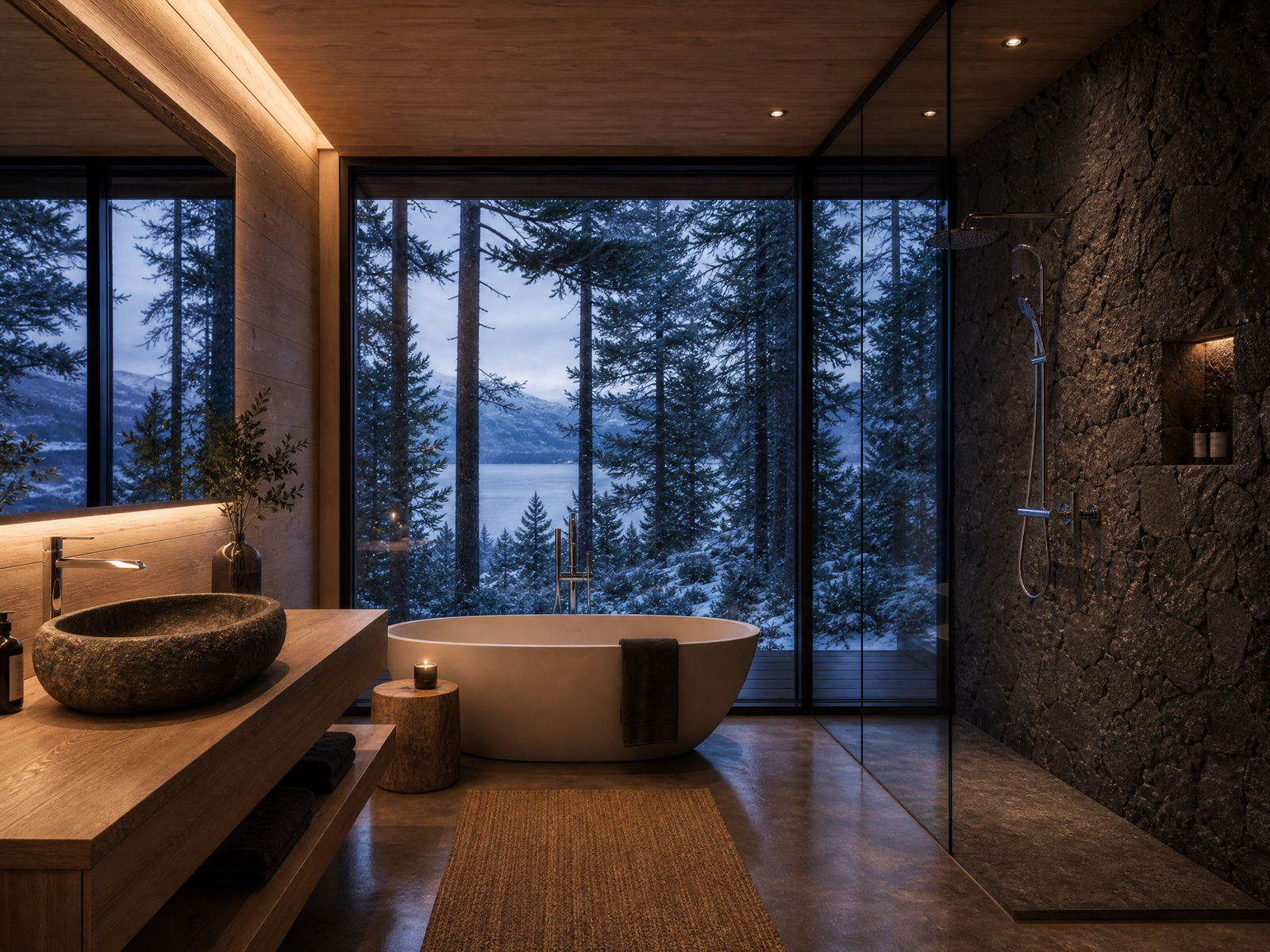 Cabañas — baño